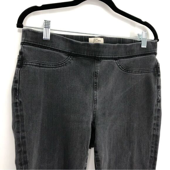 J. Crew Jeans Womens 30 Pull On Skinny Gray Black Stretch Ankle - Picture 3 of 8